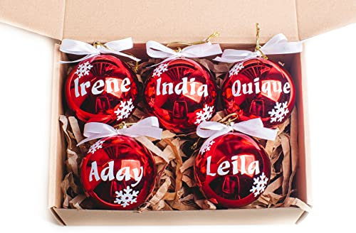 Bolas de Navidad personalizadas para árbol.Olesea.Adornos navideños original