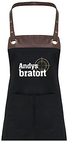 TASSENPALAST Premium Grill-Schürze mit Spruch personalisierbar mit Wunschnamen - Lustiger Spruch/Sprüche Grillschürze Lustig - Unisize