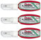 PENTEL Pentex Pocket ZL103-WF Korrekturflüssigkeit, hohe Präzision, 4,2 ml, Weiß, 3 Stück