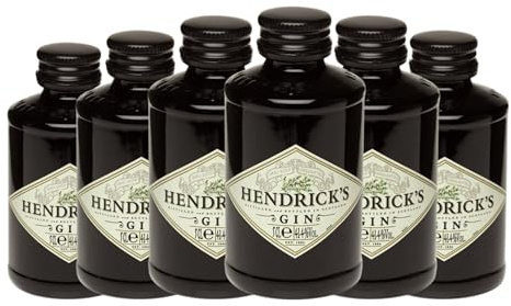 Ginebra Hendrick's Gin Botellín Miniatura 5 cl (Caja de 6 Botellín Miniatura de 5 cl)