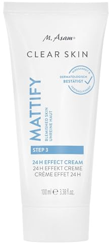 M. Asam Clear Skin 24h Effect Cream (100ml) | Anti-Pickel Creme Für Gesichtspflege, Skincare Mit Mattierendem Effekt, Creme Gegen Pickel