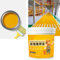 Peinture de sol Epoxys imperméable à base d'eau, 300 g de peinture pour sol en béton avec pinceau, séchage rapide, antidérapante pour la maison, le garage, jaune