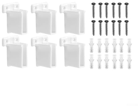 ZiStarlilife 6Pcs Window Sill Capping Board, Plastic Support for Window Sill, Window Sill Capping Board End Cap, for Closets, Cabinets, and Wall-mounted Shelves