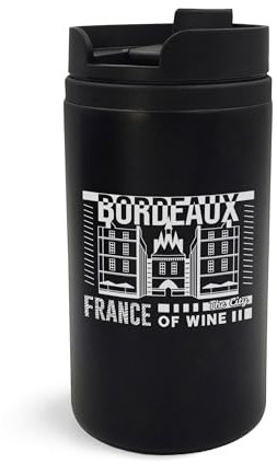 Bordeaux France Travel Mug, tazza isolata, bicchiere da caffè, tazza