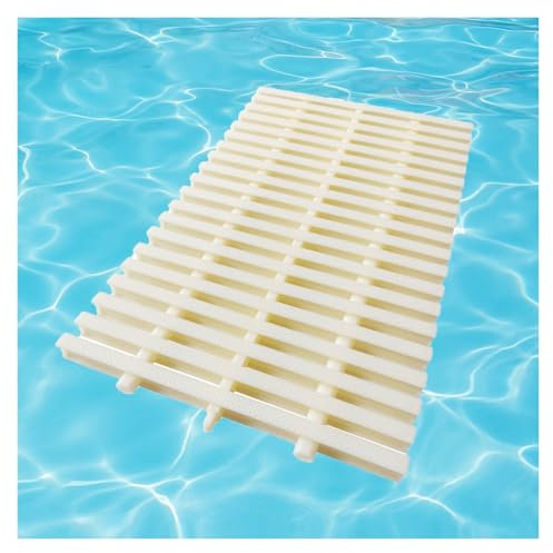 YINMAN Rejilla De Drenaje para Piscina, Cubierta De Drenaje De Piso con Rejilla De Plástico De 3 Orificios, Rejilla De Desbordamiento De Drenaje De Ducha De Giro Libre(30x100cm/8 Pieces)