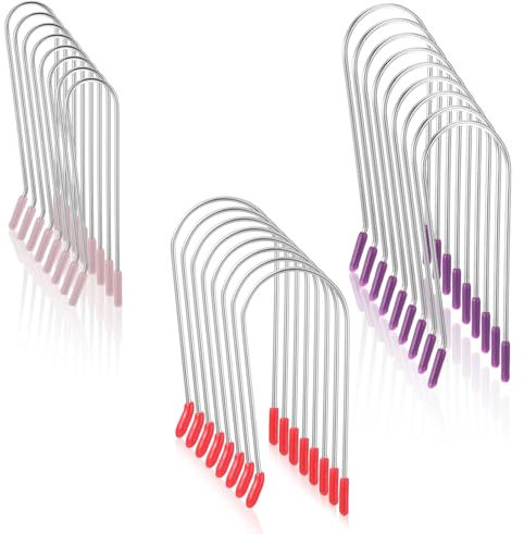 Nogeqi 24 Pcs Hot Roller Clips,Hot Curler Clips Replacement Kit for Heated Rollers,Fits All Sized Rollers Curlers(¾, 1, 1¼)