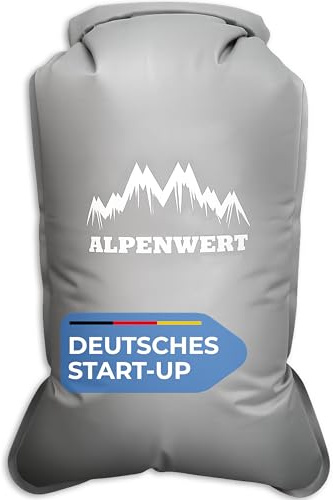 Alpenwert - Pumpsack Isomatte [Ø 17mm Ventil | 7,5L Volumen] – Ultraleicht & Kompakt Kompressionssack für Schlafsack & Isomatten Perfekt für Camping & Outdoor