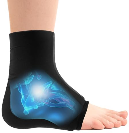 1 Stück Wiederverwendbar Kühlmanschette Fuß für Fußgelenk und Knöchel (L) | Flexibles Kühlsocken, Kühlpads Gel für Kalt Warm Kompresse, geeignet für Plantarfasziitis, Schwellungen, Verstauchungen
