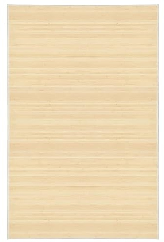 ZQQLVOO Alfombra de bambú Color Natural Alfombra de Bambú Natural Antideslizante con Amortiguación y Agarre 100x160 cm