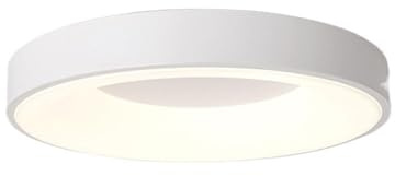 Plafoniera Lampada da Soffitto LED Ultrasottile Nordica da Incasso Rotonda Moderna con Lampada da Soffitto Regolabile per Uso Interno (Bianca 118 Pollici)