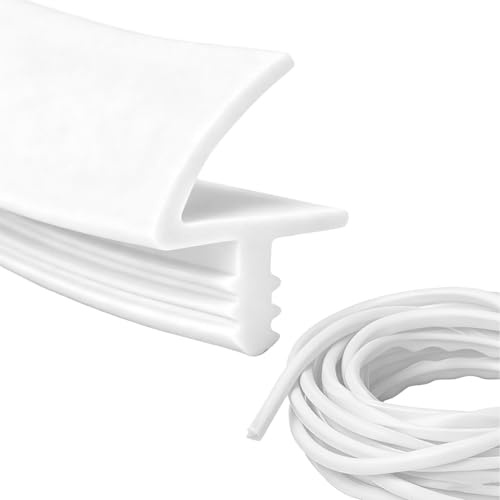 Joint de porte - 10 m - En caoutchouc TPE - Pour rainure de 3 mm et feuillure de 11 mm - Joint de porte intérieur - En caoutchouc - Découpable librement - Pour isolation acoustique, résistance à