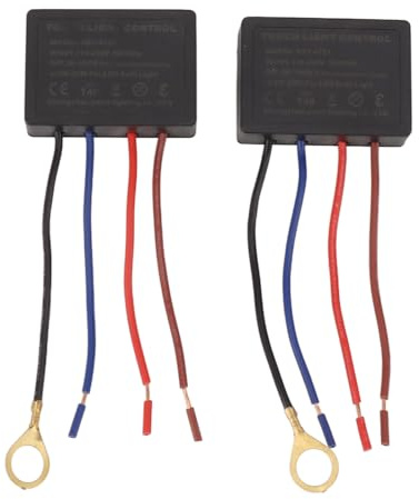 Eujgoov 3-Way-Touch-Sensor Dimmer 3- Touch Control Dimmer Switch -Stufe Universal Spannung 110-230 V Einstellbares Licht 20-100W mit Ersatzsensor für Schreibtischlampenleuchte
