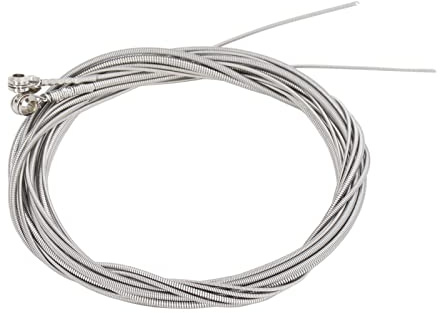 Ausla 4-teilige Stahl-Bassgitarren-Saiten, Ersatz-4-saitiger E-Bass-Saitensatz für Musiker, Hochwertiges Stahlmaterial für Satten Klang und Einfache Spielbarkeit, Ideal für Anfänger und Anfänger