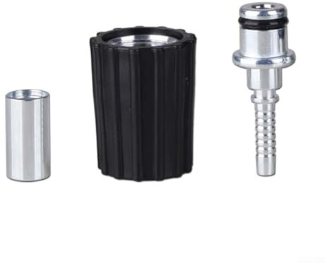 High Pressure Washer Hose Repair Kit Designed with Quick Connect Fittings for Secure, Rust Resistant Hose Repairs Suitable for Vehicle Washers and Home Use (15mm)