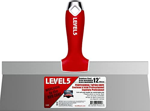 30,5 cm Soft-Grip-Edelstahl-Tapingmesser – LEVEL5 | Pro-Grade | Metall-Hammerende | 5–137 | Metall-Hammerende - 5–137
