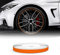 4R Quattroerre.it 10304 Reflektierende Dekorstreifen für Felgen, Wheel Trim Stripes Orange, 5 mm x 6 mt