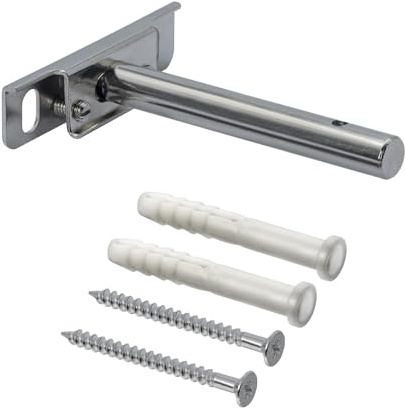Stahlia Regalbodenträger 10cm Tablarträger unsichtbar Metall (6 Stück) verdeckte Regalhalterung Regalbrett Halterung Wandhalterung Regal Wandregal schwebend