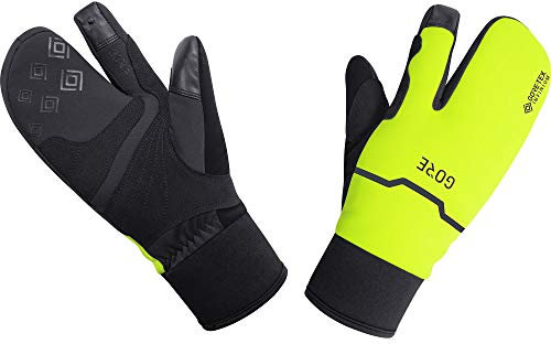 GOREWEAR WINDSTOPPER Thermo Split Handschuhe, Black / Neon Yellow, 8
