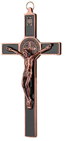 Kirchenrelikte Wandkreuze Kruzifix Jesus auf dem Ständer Kreuz Wand Kruzifix Antik Home Kapelle Dekoration 20 cm Dekorationen