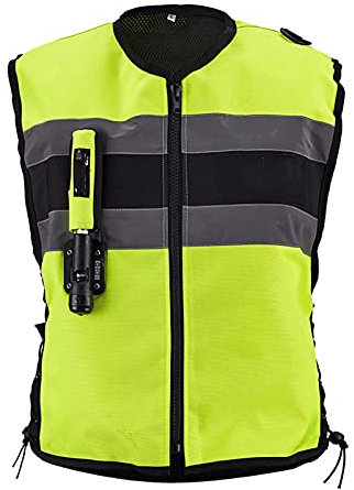 YXYECEIPENO Motorradweste Mit Airbag Reflexstreifen Vorne Und Hinten 6 Stile Zur Auswahl Verwendet Für Motorradfahren, Reiten Sturzfestigkeit (Keine CO2-Gasflasche) Fahrradausrüstung