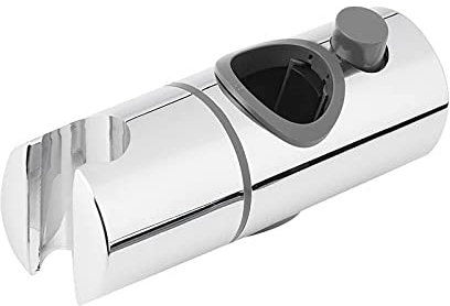 Supporto regolabile per soffione doccia da 25 mm per barra scorrevole, sostituzione del bagno con morsetto a scorrimento, supporto per spruzzatore a rotazione a 360 gradi, ugello per sedile a bottone