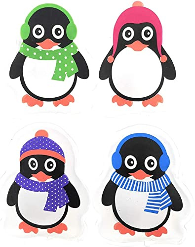 Cepewa 4er Set Taschenwärmer Pinguin (tolles Handwärmer, Taschenheizkissen