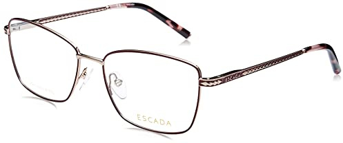 Escada VESC86 Shiny Red Gold W/Bordeaux Parts 54 Damen, Rot/Gold (Shiny Red Gold W/Bordeaux Parts), 52