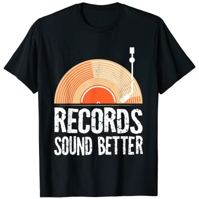 Vinyl Records Music - Gramophone Owner Vinyl Disc Player T-Shirt