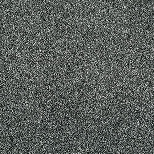 247Floors Aquila Luxury Saxony Carpet 19mm Thick Fusion Backing Hardwearing Stain Resistant (Anthracite, 3.5m x 5m / 11ft 5 x 16ft 4)