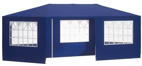 Casaria Gazebo da Giardino 3x6m Protezione UV 18m² Idrorepellente 6 Pareti Tenda Feste Padiglione Tendone Giardino