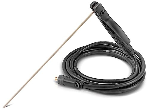 STAHLWERK MMA | ARC Elektrodenhalter bis 200 A – 8 m Schweißkabel | Schweißzange | Elektrodenzange | Elektrodenklemme für Schweißgeräte mit 25 mm² und 13 mm Stecker