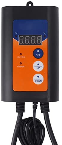 Wnvivi Contrôleur de température numérique intelligent pour reptile 1000 W, thermostat de refroidissement pour serre, terrarium (220 V)