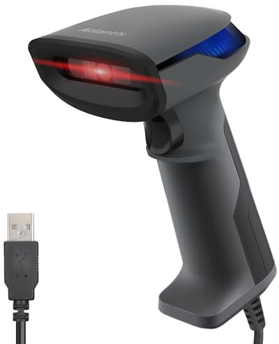 Atlantis A08-LD230P-2D Lettore Codici a Barre Barcode reader scanner 1D e 2D Ottico Prof (640x480), 60 fps, legge da smartphone e display, codice farmaceutico, collegamento USB, guida rapida
