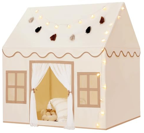 Wilwolfer Tente de Jeu Enfants : Tente pour Tout-Petits pour l'intérieur l'extérieur - Grande Maison de Jouets pour Les Anniversaires de garçons et de Filles