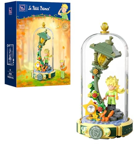 PANTASY Le Petit Prince Set di Mattoncini Costruibili Lampada Stellare Modello Creativo Fai-da-te con Minifigure e Copertura Antipolvere Alta Trasparenza Regalo Mattoncini Premium per Decorazione