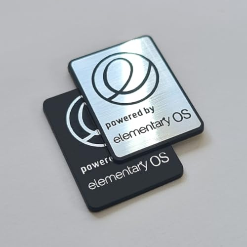 elementaryOS Linux Sticker Set (Two Emblems) - 35 mm x 25 mm