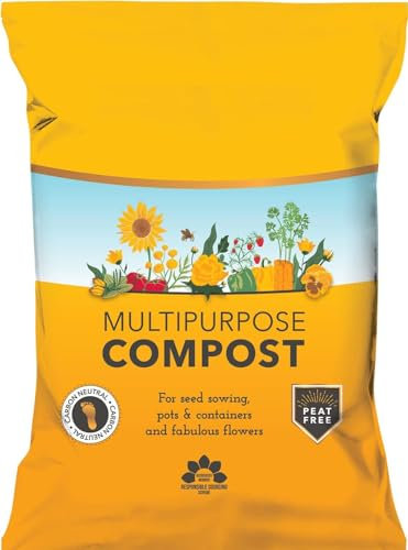 40 Litre Coco Coir Multi Purpose Compost Indoor Outdoor Garden Growing Soil - Perfect for Seed Sowing, Hanging Baskets, Tubs, Containers, Bed & Borders