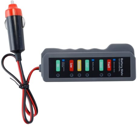 zalati Tester per batteria auto, presa accendisigari da 12 V, strumento diagnostico per il controllo della tensione, la manutenzione e l'analisi dello stato di salute.