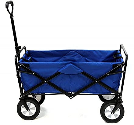 Chariot de courses pliable d'extérieur – Chariot d'épicerie à roulettes robuste pour le shopping, la lessive et l'extérieur – Chariot léger et portable pour un transport facile