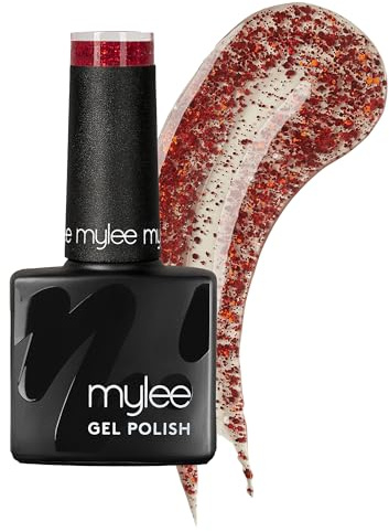 Mylee Smalto Gel Semipermanente 8ml [Cabaret] UV/LED Nail Art Manicure | Pedicure, Lunga Durata, per Uso Professionale e Domestico [Bold Glitter Range] - Vegan & Cruelty Free