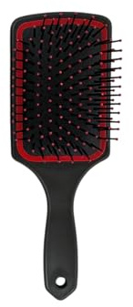 Professional Paddle Cushion Hair Brush – Anti-Frizz Detangling Brush for Women & Men | Smooth & Shine Hairbrush for Long, Thick, Curly, Wavy, or Damaged Hair | No Tangle, Scalp Massage - 3714 (Red)