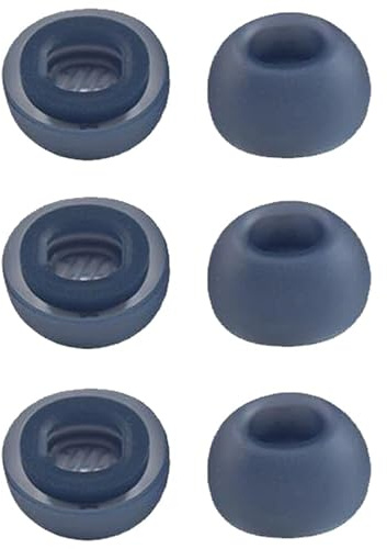 3 Pairs NovemFoal Replacement Eartips Compatible with Soundcore P40i by Anker Ear Tips, Silicone Earbuds Cushions Earplugs Accessories, XS/S/M/L (Navy Blue, S)