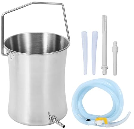 Systèmes Pratiques D'irrigation Intestinale En Acier Inoxydable Ensemble De Nettoyage Du Côlon De Capacité Pour Usage Domestique Et Ensemble De Lavement Café Réutilisable