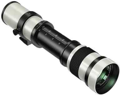 Objectif téléobjectif Zoom 420-800 mm F8.3-16 Compatible avec Les appareils Photo Reflex numériques Canon EF EOS 5D, 6D, 7D, 50D, 60D, 70D, 80D, 90D, 450D, 500D, 550D.(A9)