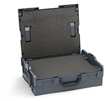 Bosch Sortimo Schnitteinlagen-Set | L BOX 136 (anthrazit) inkl. Schnitteinlagenset EPP & Deckeneinlage | Sortimentskasten groß Schrauben