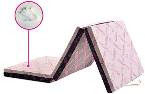 GEEMMA s.r.l. Materassino Futon MEMORY 80x200 Cm pieghevole Alto 11 Cm che piegandosi, diventa anche comoda seduta. Tessuto Anallergico sfoderabile e lavabile.