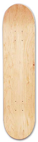 Liery Skateboard Deck, 8-Zoll-8-Schicht-Ahorn Blank Double Concave Skateboards Natürliche Skate Deck Board Skateboards Deck Ahorn