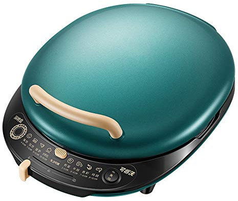 Xyanzi Máquina eléctrica for Hornear Pan freír, Plancha Eléctrica sartén, Pizza Multifuncional Molde for Hornear eléctrica, hogar de Doble Cara Calentamiento Antiadherente Pancake 1500W sartén