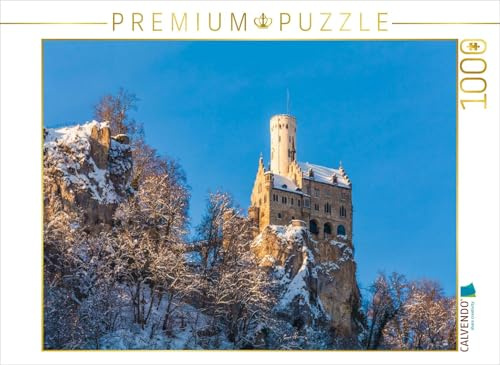 CALVENDO Puzzle Schloss Lichtenstein auf der Schwäbischen ALB | 1000 Teile Lege-Größe 64 x 48 cm Foto-Puzzle für glückliche Stunden