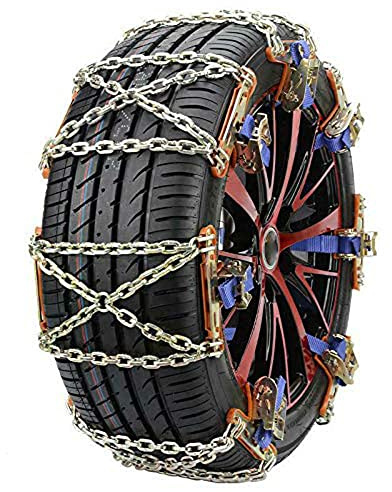 Schneeketten für Autos, Baceyong 175-265 mm Autoreifen-Schneekette, Autorad-Schneerutschen-Notfallketten für LKW-SUV, 4er-Pack